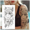 Cerlaza Temporary Tattoo Stickers for Women - 12 Sheets Flower & Butterfly