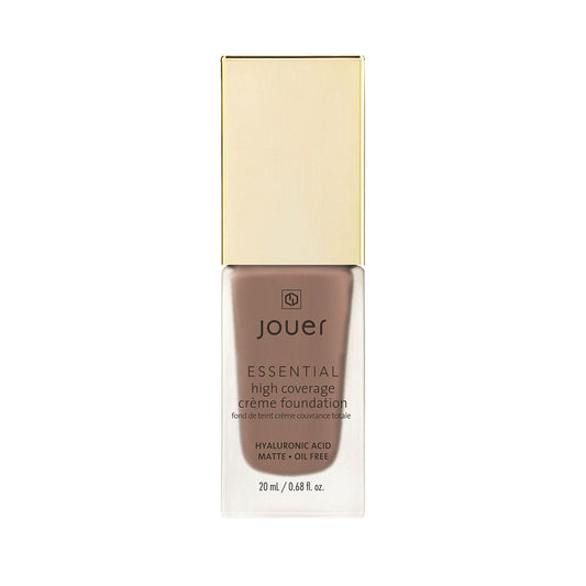 Jouer Essential High Coverage Crème Foundation - Available in 50 Shades for All Skin Tones - Healthy Ingredients - Paraben, Gluten & Cruelty Free - Vegan Friendly