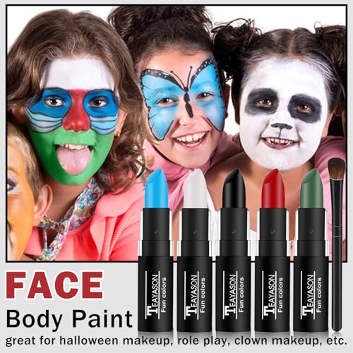 DAMUSI Face Paint Sticks for Sports - Football, Baseball & Makeup