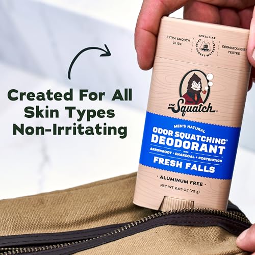 Dr. Squatch Natural Men's Deodorant 2-Pack – 72hr Odor Protection