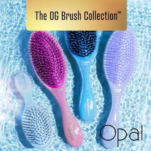 Olivia Garden Aurora Detangler Brush for Medium to Thick Hair - Detangling Brush for Women, Men, Kids