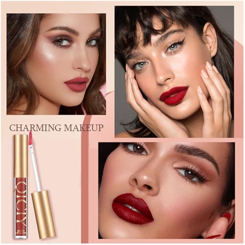 ADMD Velvet Matte Liquid Lipstick Set - 6 Shades, Long-Lasting & Hydrating