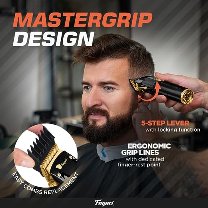 Fagaci Professional Hair Clippers for Men - Cordless with Turbo Power