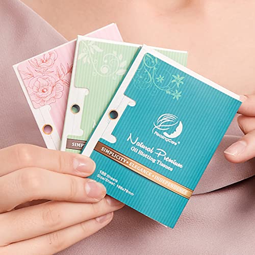 Natural Bamboo Charcoal Oil Blotting Paper Sheets 100 Count