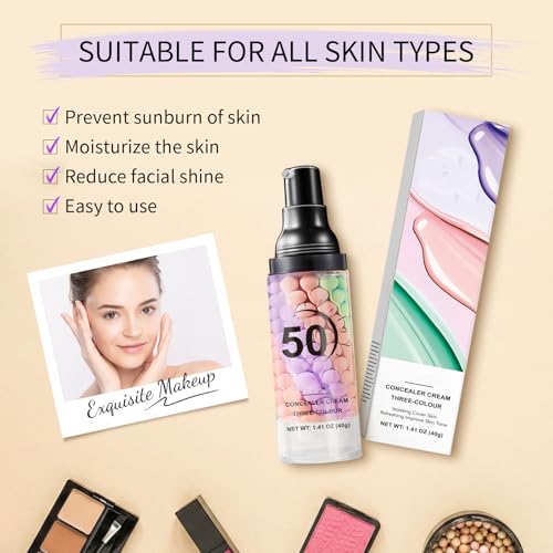 Color Correcting Primer SPF 50 PA+++ Sunscreen - 2pcs