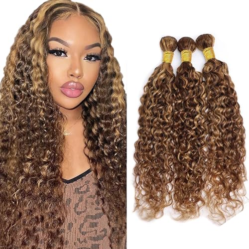 Honey Blonde Water Wave Human Hair Bundles - 300g P427 22-26 Inch