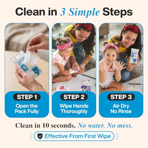 Zero Trace Alcohol-Free Hand Sanitizer Wipes – 60 Count