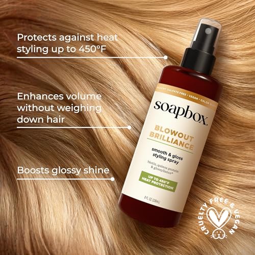 Soapbox Blowout Brilliance Heat Protectant Spray 8oz