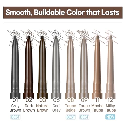 Peripera Speedy Skinny Brow Pencil 1.5mm - 09 Taupe Brown