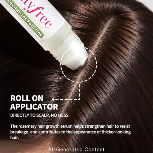 Rosemary Hair Growth Serum Roll-On | 3% Rosemary Oil, Vegan