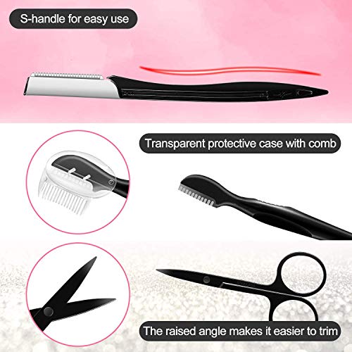 9-in-1 Eyebrow Kit with Razors, Scissors & Tweezers