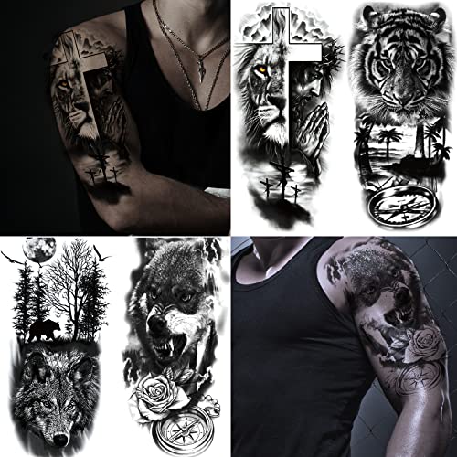 72 Sheets Temporary Tattoo Stickers for Men & Women