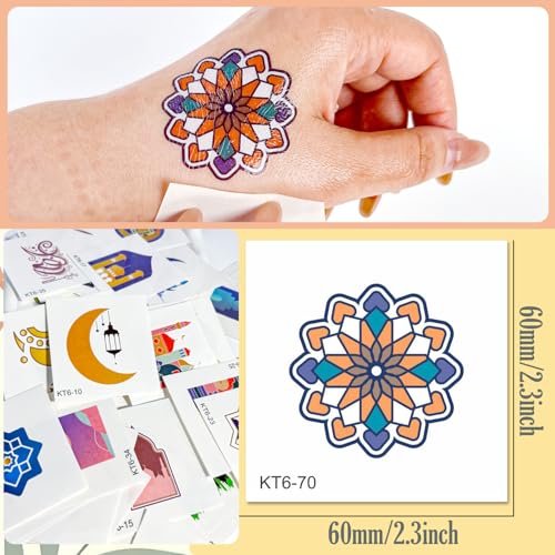 70pcs Waterproof Temporary Tattoos for Kids - 3-5 Days