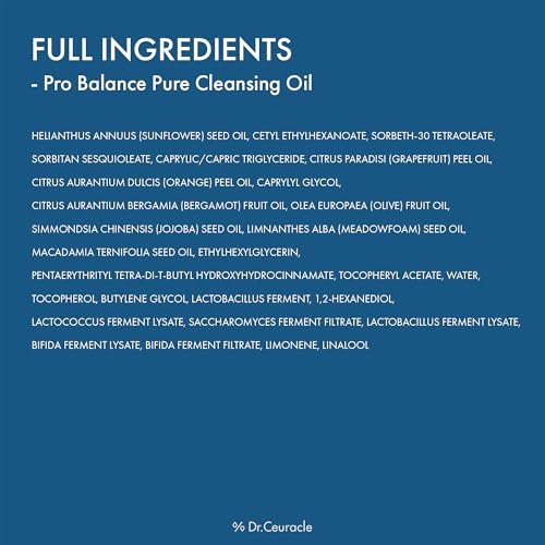 Dr.Ceuracle Pro Balance Deep Cleansing Oil | Makeup Remover
