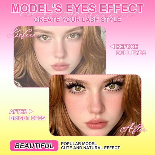 WiWiLINK A-40D+70D Lash Kit Wispy Cluster Extensions with Bottom Lashes 10-18mm