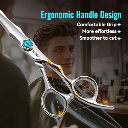 Professional 6" Barber Scissors VG10 Japan Steel Hair Shears