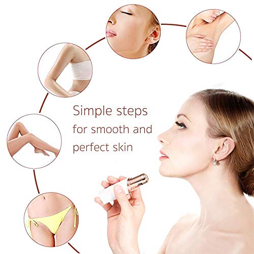 Rose Gold Replacement Heads for Facial Hair Removal Gen 2 - 4 Pack