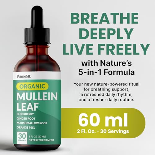 Mullein Drops for Lungs & Respiratory Health - 2-Pack