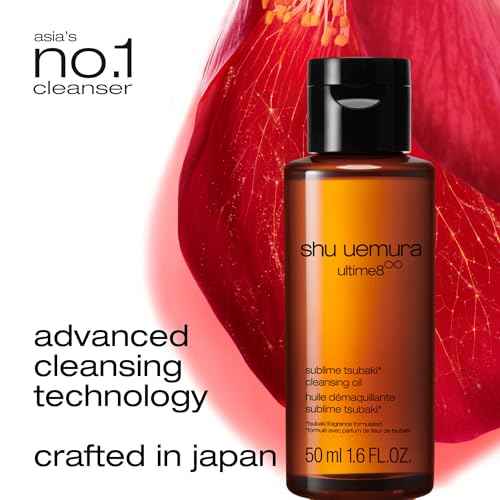 shu uemura Ultime8 Sublime Tsubaki Cleansing Oil, Gentle Makeup Remover and Facial Cleanser for All Skin Types