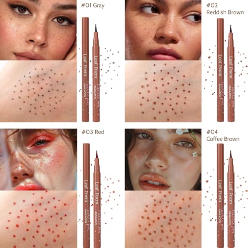 Liopif Freckle Pen – Waterproof & Long-Lasting Fake Freckles, 2-Pack