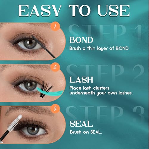 GEMERRY Waterproof Lash Bond & Seal - Strong Hold 12ml for Sensitive Eyes