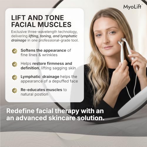 MyoLift TriWave Microcurrent Facial Device Kit with Masks
