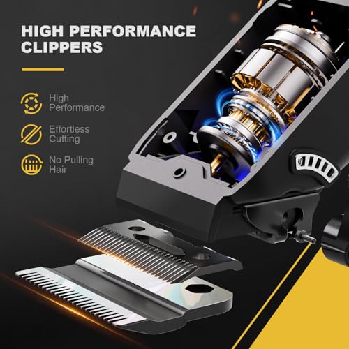 SUPRENT Cordless Hair Clippers for Men - USB-C Rechargeable Trimmer Kit