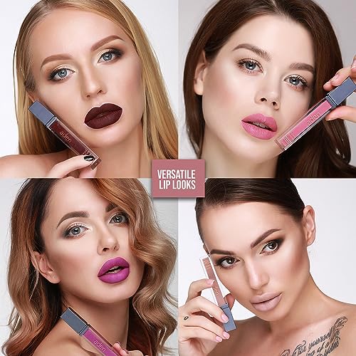 ADEN Liquid Matte Lipstick & Lip Liner Set – Long Lasting