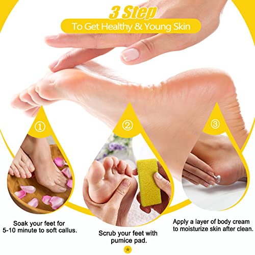 Disposable Foot Pumice Stone Sponge Pads - Callus Remover, 40 Pack