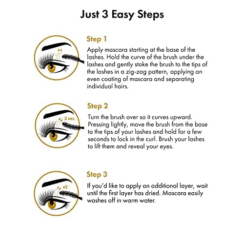 Toplash Extra Ebony Mascara with Keratin, Panthenol and Vitamin E