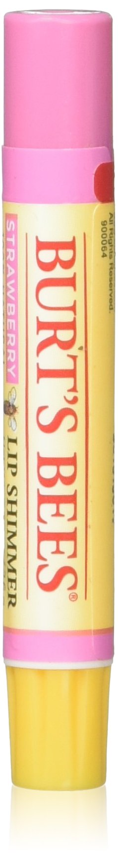 Burt's Bees Lip Shimmer Strawberry, 0.09 Ounce (Pack of 4)