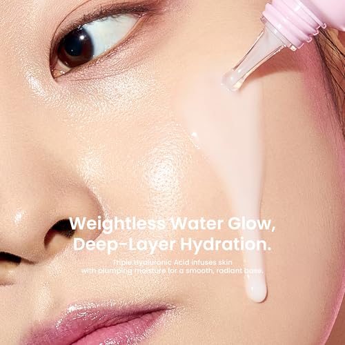 Glow Skin Prep Primer Serum ? Makeup Gripping & Hydrating Radiance Base | Triple HA, Panthenol & Biopeptides | Flawless, Extended Wear Primer | 45 ml / 1.52 fl. oz.