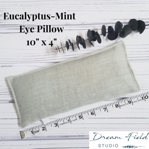 Mint Eucalyptus Eye Pillow with Flaxseed Fill | Aromatherapy