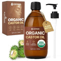Zaynoo Organic Castor Oil 16.9oz Cold Pressed Vegan for Hair & Skin - Pack of 1