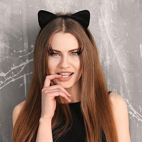 2 Pairs Halloween Dramatic Eyelashes, Extra Long Feather Costume False Lashes Extension, Black Pink Blue Wing Witch Cat Eyes for Rave Festival Cosplay Dance Party Makeup