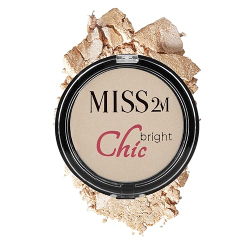 Chic Bright Powder Highlighter, 0.33 Oz - Micro-Metallic Shimmer