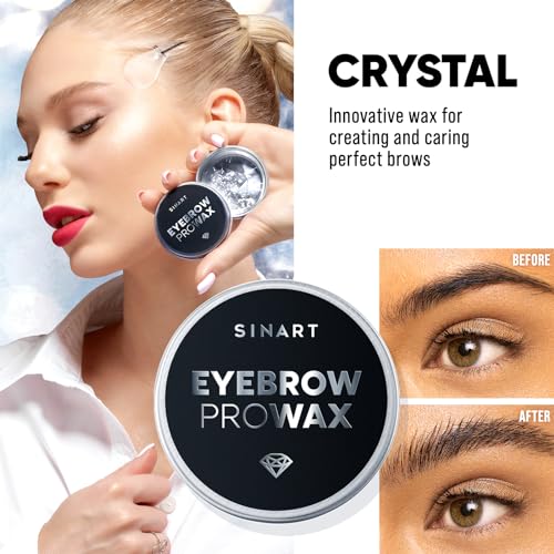 Brow Styling Gel with Pro Wax, Clear Waterproof Shaping Soap, Lamination Effect for Fluffy Brows