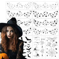 Halloween Face Tattoos 11 Pack Freckles & Bats