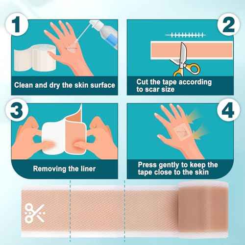 Arme Silicone Scar Tape, 1.6" x 240" Silicone Scar Sheets(2 Rolls-6M), Medical Grade Scar Tape Removal Sheets for Surgical Scars, Reusable Scar Removal Strips for Tummy Tuck C-Section Keloid