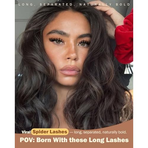 Spider Breeze Lash Clusters, Wispy Natural Eyelash Clusters D Curly Lashes Cluster Venus 8-16mm Cluster Eyelash Extensions Reusable Individual Lashes with Invisible Band for DIY at Home Vanssymunlin