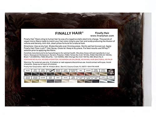 Finally Hair Building Fibers Refill 100g Dark Brown