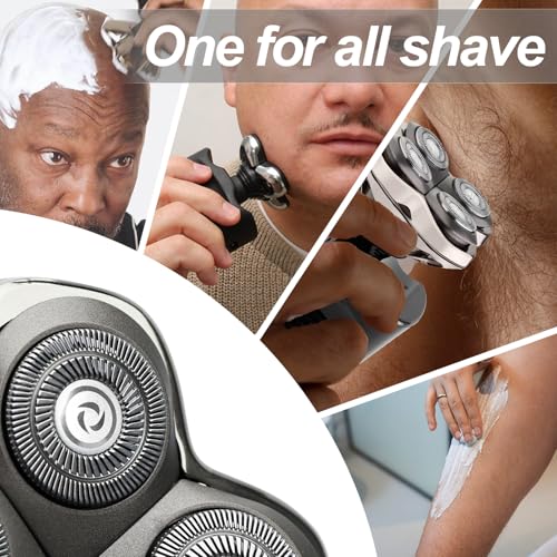 Pro 4 Shaver Replacement Heads for Skulls Pitbulls Series Gold PRO, Silver PRO, Platinum PRO, Butterfly Kiss PRO¡¦ Series Head Shavers, Floating 4 Heads for a Fast, Close and Smooth Shave.