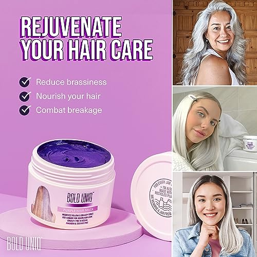 Bold Uniq Purple Hair Mask - Toning Treatment for Blonde & Gray Hair