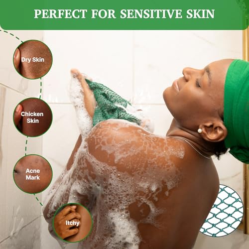 Mother Africa African Net Sponge 2-Pack - Authentic Exfoliating Body Scrubber