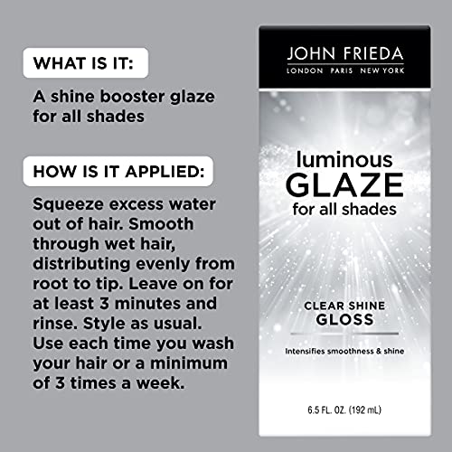 John Frieda Luminous Glaze Clear Shine Gloss 6.5 oz