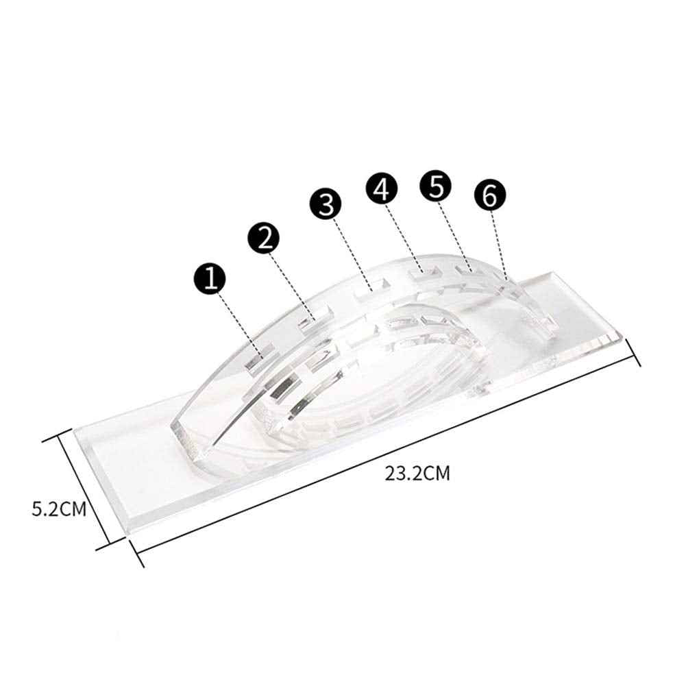 esowemsn 1PC 6 Holes Acrylic Tweezers Stand Holder Eyelash Extension Storage Rack Eyelash Tweezer Collecting Displaying Shelf Eyelashes Extension Supplies Accessories