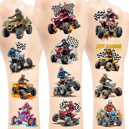 144 PCS ATV Temporary Tattoos - 24 Sheets Party Favors