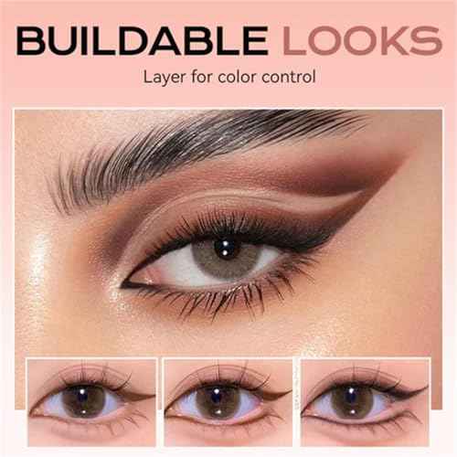 Shadow Liner 2-in-1 Eyeliner Eyeshadow, Inelaborate Eye Shadow, Shadow Liner Duo Plum, 2-in-1 Eye Makeup Eyeliner + Eyeshadow Waterproof, Smooth and Easy to Color(2PCS)