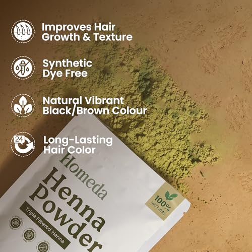 Pure Henna Powder for Hair Color - 100g Natural Red Dye