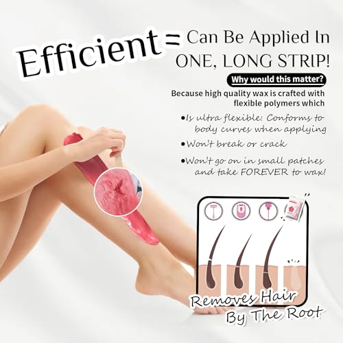 KOTAMU Hard Wax Kit for Women & Men - Hair Removal Warmer